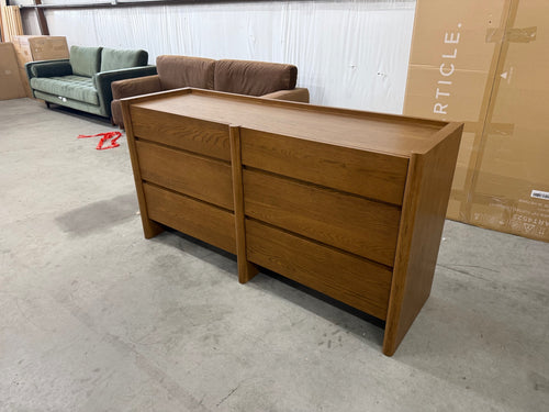 Torme 6-Drawer Double Dresser - Smoked Oak