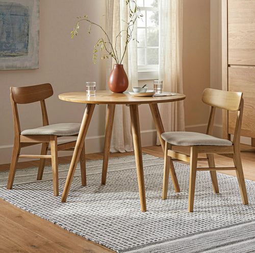 Seno 36" Round Dining Table - Oak