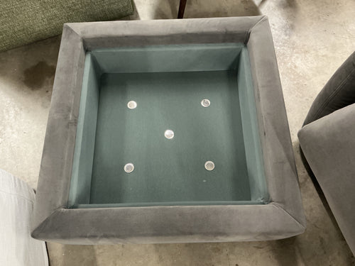 Leigh 86" Velvet Reversible Storage Sectional - Hale Warm Gray