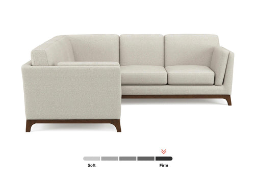 Ceni 88" Corner Sectional & Chair Set - Chalk Gray