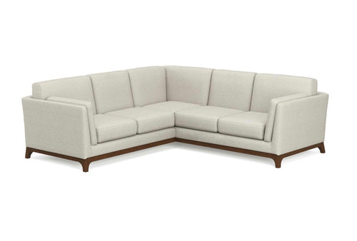 Ceni 88" Corner Sectional & Chair Set - Chalk Gray