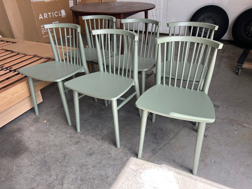 Set of 6 Rus Dining Chairs - Norfolk Green