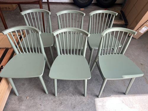 Set of 6 Rus Dining Chairs - Norfolk Green