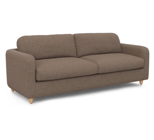 Vati 92" Sofa - Honey Oak And Buckler Brown