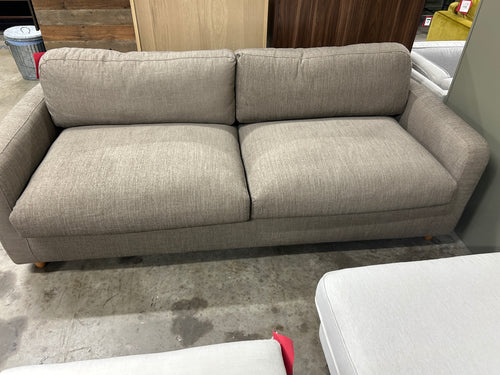 Vati 92" Sofa - Honey Oak And Buckler Brown
