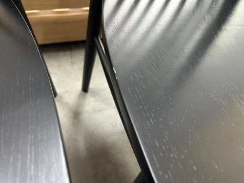 Set of 6 Rus Dining Chairs - Black
