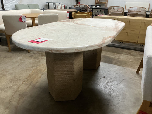 Moe’s a Home Collection Sartoria Dining Table - Breccia Marble