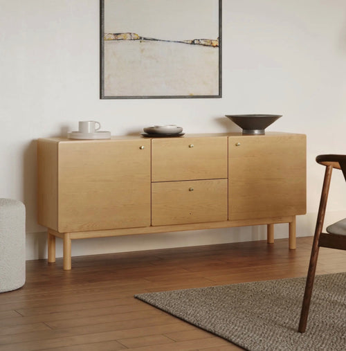Heidi 64.5" Sideboard - White Oak