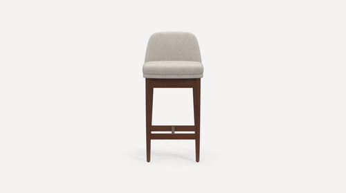 Set of 4 Burrow Alto Counter Stools - Walnut and Papyrus