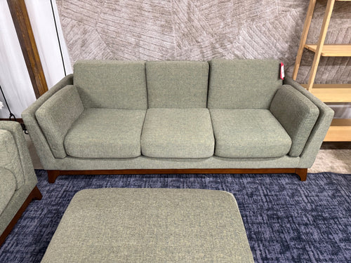 Ceni Sofa, Loveseat, and Ottoman Set - Hemlock Green
