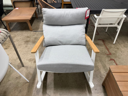 Eleya 31.5" Outdoor Rocking Chair - Cera Gray