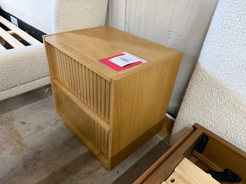 Kouva 2-Drawer Nightstand - Natural Oak