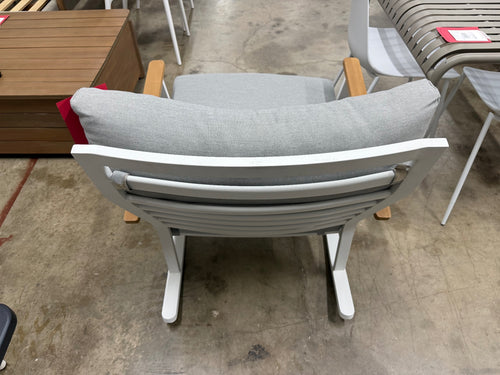Eleya 31.5" Outdoor Rocking Chair - Cera Gray