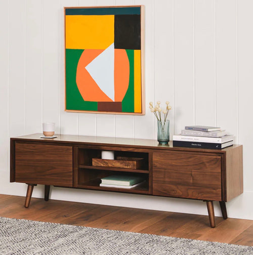 Seno 63" Low Media Unit - Walnut