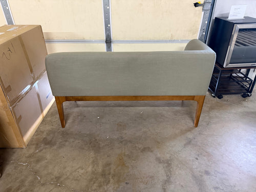 Rosin 56.75" Left Corner Banquette - Smoked Oak And Welsh Green