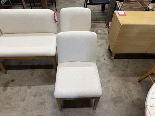 The Rosin Banquette Bundle - Natural Oak And Sand Ivory