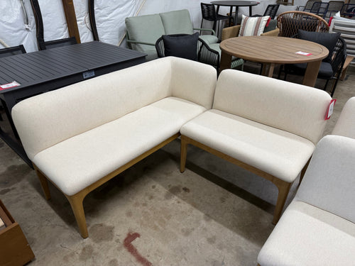 The Rosin Banquette Bundle - Natural Oak And Sand Ivory