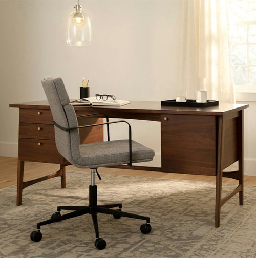Krossa 65" Executive Desk - Walnut