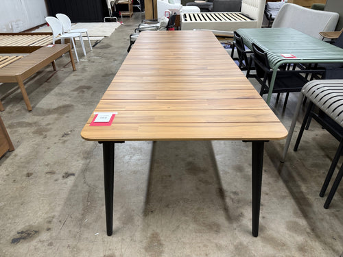 Latta 110" Outdoor Dining Table - Slate Gray