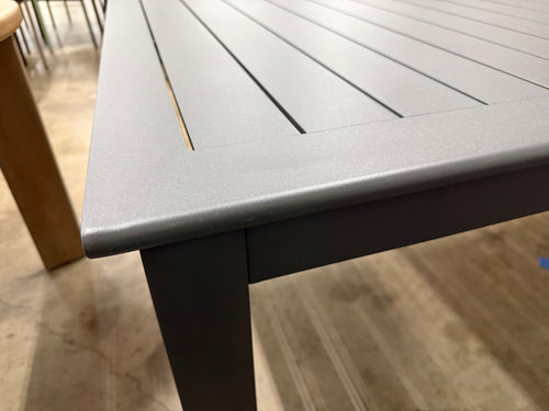 Ofer 80.25" - 104.75" Outdoor Extendable Dining Table - Dark Gray