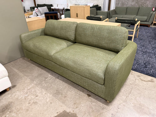 Vati 92" Sofa - Natural Oak And Napa Moss