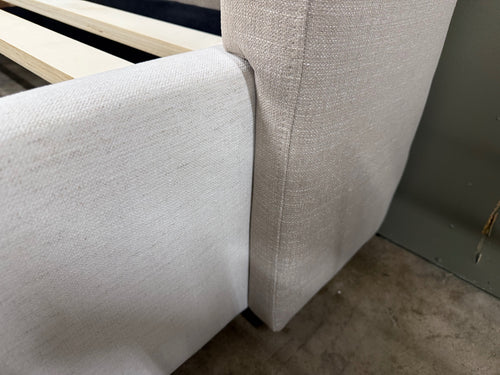 Calabri King Upholstered Bed - Napa White & Napa Quartz
