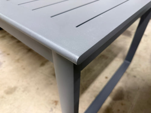 Ofer 80.25" - 104.75" Outdoor Extendable Dining Table - Dark Gray