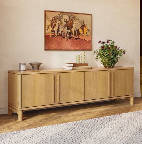 Cosgrove 78" Media Unit - Natural Oak