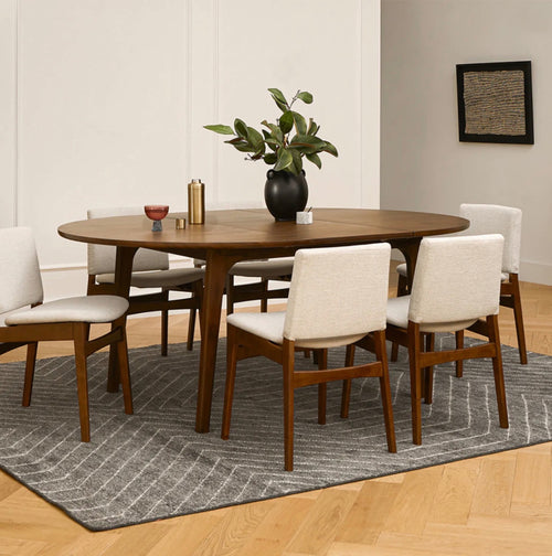 Plumas 55" - 74.75" Extendable Dining Table - Walnut