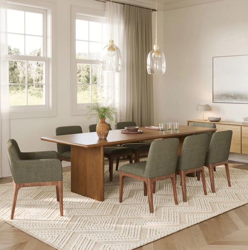 Torme 82.75" - 104.25" Extendable Dining Table - Smoked Oak