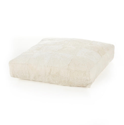Four Hands Lavaca Floor Cushion Cover - Cream Shorn Sheepskin