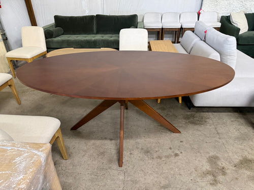 Conan 75" Oval Dining Table - Walnut