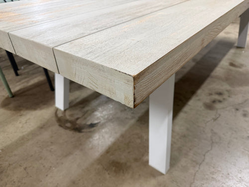 Sardis 118” Outdoor Dining Table - Driftwood Gray