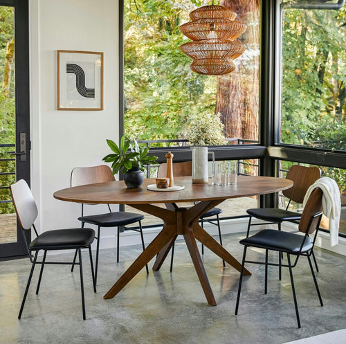 Conan 75" Oval Dining Table - Walnut