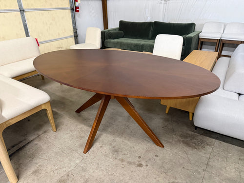 Conan 75" Oval Dining Table - Walnut