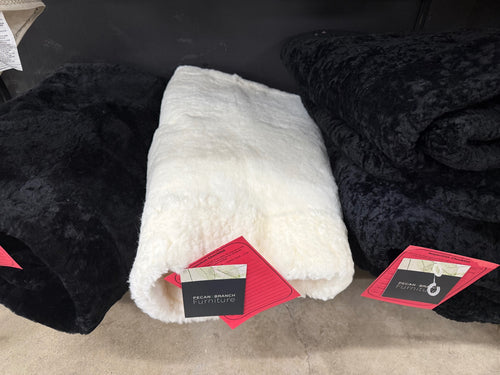 Four Hands Lavaca Floor Cushion Cover - Cream Shorn Sheepskin