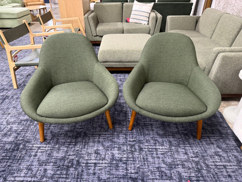 Pair of Sunny 32" Lounge Chairs - Vine Green