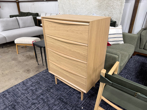 Lenia 4-Drawer Chest - White Oak