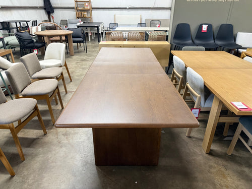 Torme 82.75" - 104.25" Extendable Dining Table - Smoked Oak