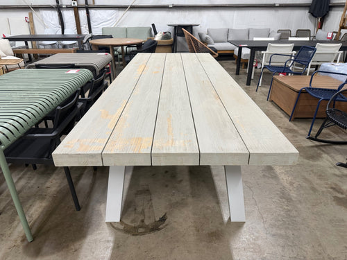 Sardis 118” Outdoor Dining Table - Driftwood Gray