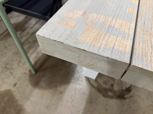 Sardis 118” Outdoor Dining Table - Driftwood Gray