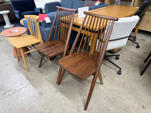 Pair of Dabo Dining Chairs - Walnut