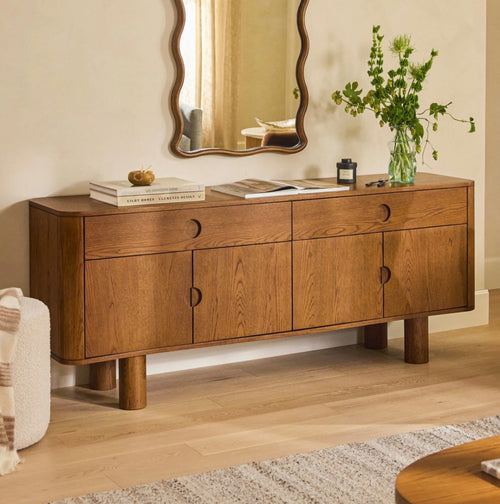 Adel 71" Sideboard - Smoked Oak