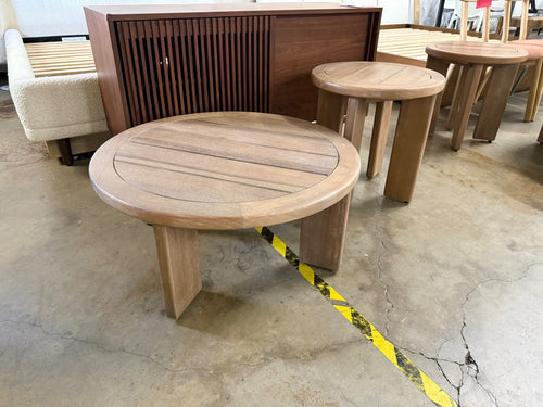 Daphne Outdoor Coffee And Side Table Set - Cloud Eucalyptus