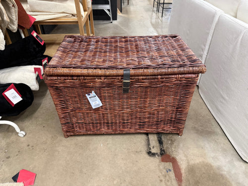 Bison Commerce Michael Wicker Storage Trunk - Brown