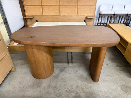 Baarlo 58.5" Desk - Smoked Oak