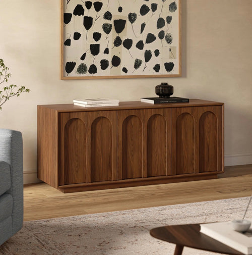 Prima 55.5" Media Unit - Walnut