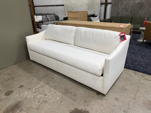 Landry 84.5" Sofa Bed - Napa White, Performance Fabric