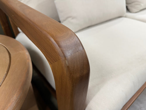 Laholm 88" Outdoor Sofa - Dravite Ivory