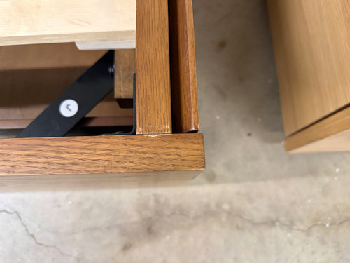 Leif Queen Storage Bed - Smoked Oak